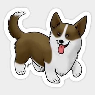 Dog - Cartdigan Welsh Corgi - Brown Sticker